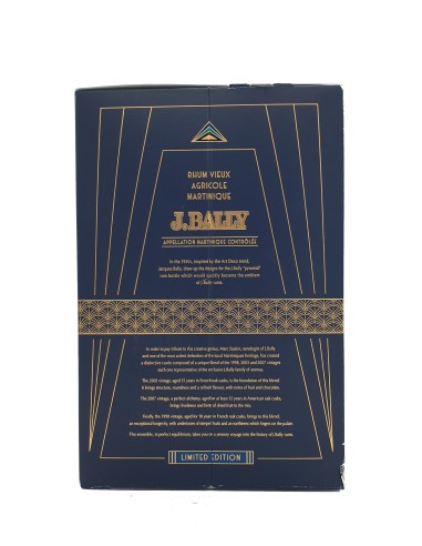 Rhum J. Bally Vieux Édition limitée Art déco...