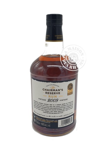 Rhum Chairman's Reserve Vieux Vintage 2009 46%