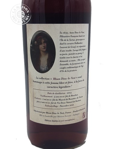 Rhum Dieu-le-Veut Vieux Australie 2013 8 ans 52%