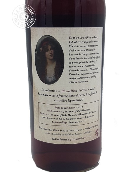 Rhum Dieu-le-Veut Vieux Australie 2013 8 ans 52%