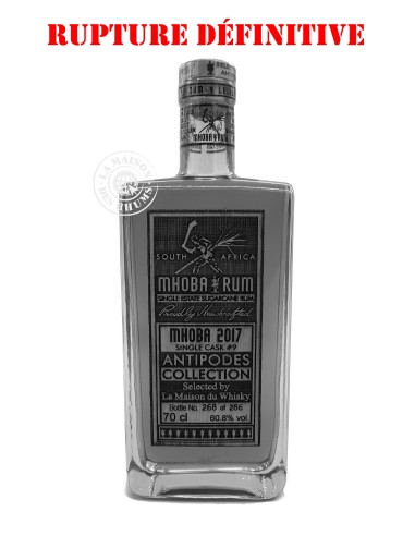 Rhum Mhoba Vieux Rare Cask Millésime 2017...