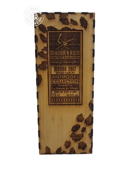 Rhum Mhoba Vieux Rare Cask Millésime 2017 Antipodes 60.8%