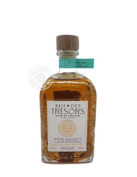 Rhum Baie des Trésors Ambré Fruits des Pluies 50%
