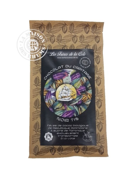 Chocolat du Capitaine Les Frères de la Côte Noir 71% Bean to Bar
