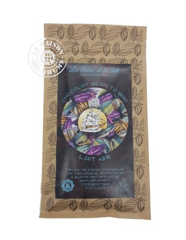 Chocolat Les Frères de la Côte Lait 45% Bean to...