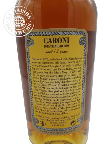 Rhum Caroni Vieux 2000 12 ans 50%