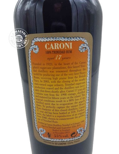 Rhum Caroni Vieux 1998 17 ans 55%