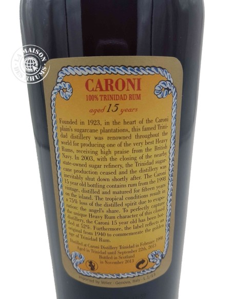 Rhum Caroni Vieux 1998 15 ans 52%