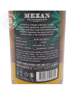 Rhum Mezan Vieux Jamaica Millésime 2006 16 ans 57,3% 2
