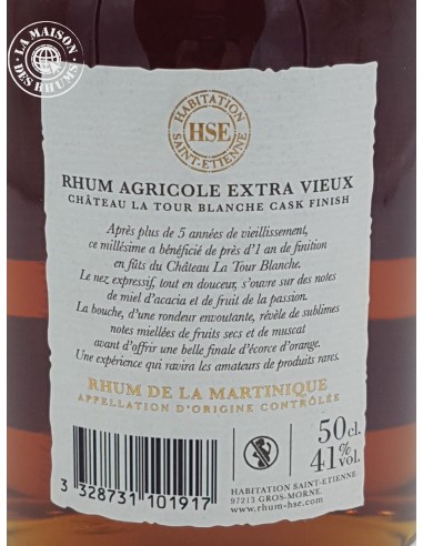 Rhum HSE Vieux Finition Sauternes Château La...