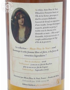 Rhum Dieu-le-Veut Vieux Belize 2016 7 ans 52% 2