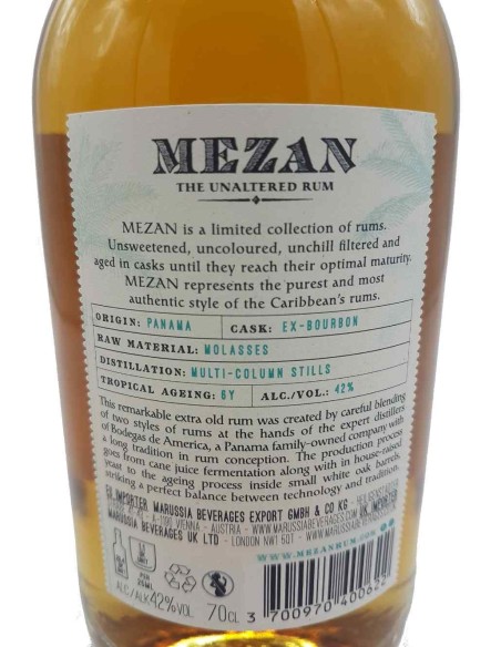 Rhum Mezan Vieux Panama Extra Añejo 42%