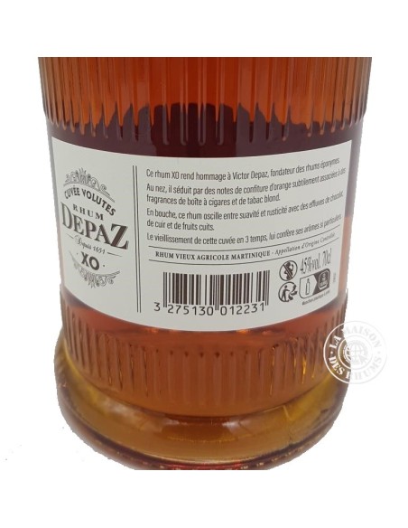 Rhum Depaz Vieux XO Cuvée Volutes 45%