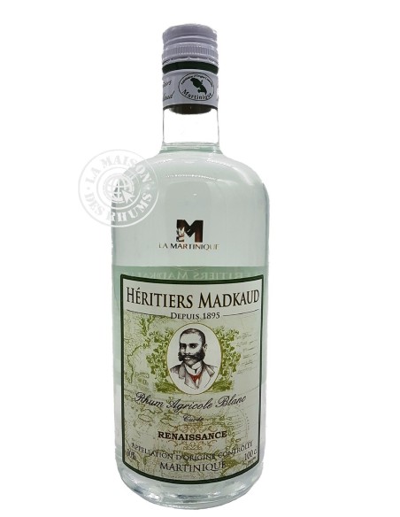 Rhum Héritiers Madkaud Blanc Cuvée Renaissance 50% 100cl