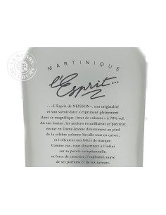 Rhum Neisson Blanc L'Esprit BIO 70% 2