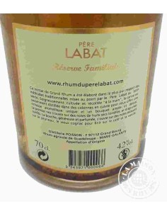 Rhum Père Labat Ambré Réserve Familiale 42% 2