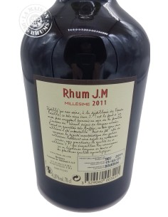 Rhum JM Vieux Millésime 2011 Brut de Fût 9 ans 41.87% 2