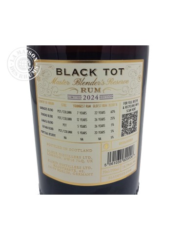Rhum Black Tot Rum Vieux Master Blender's...