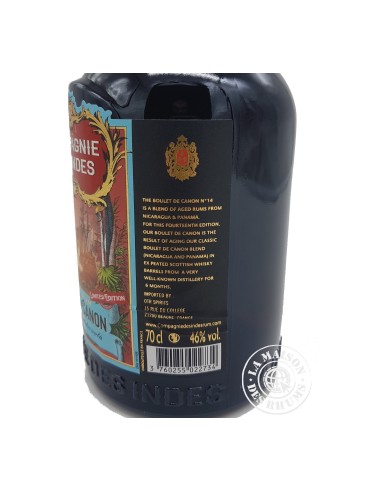Rhum Compagnie Des Indes Vieux Boulet de Canon...