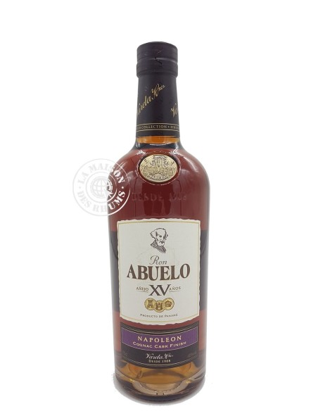 Rhum Abuelo Vieux Añejo 15 ans Cognac Napoléon Cask Finish 40%