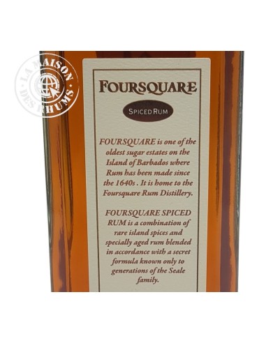 Rhum Foursquare Spiced 37,5%