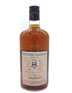 Rhum Héritiers Madkaud Vieux Cuvée Renaissance 40% 100cl