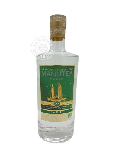 Rhum Manutea Blanc Bio 55%