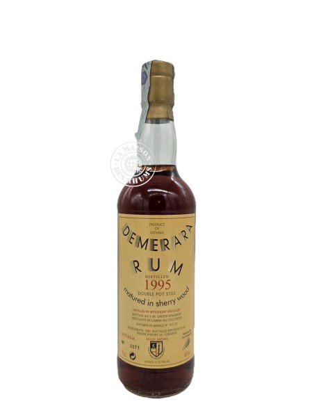 Rhum Moon Import Vieux Uitvlugt Demerara Guyana Millésime 1995 16 ans 46%