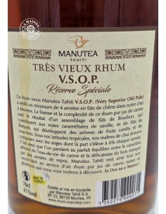 Rhum Manutea Vieux VSOP 41% 2