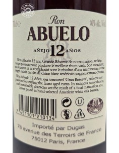 Rhum Abuelo Vieux Añejo 12 ans 40% 2