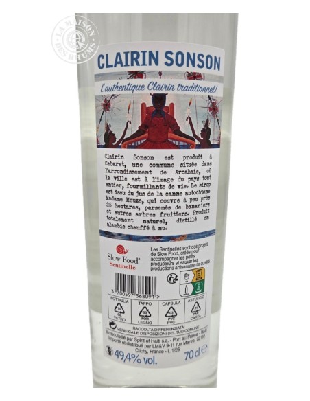 Clairin Blanc Sonson Millésime 2023 49.4%