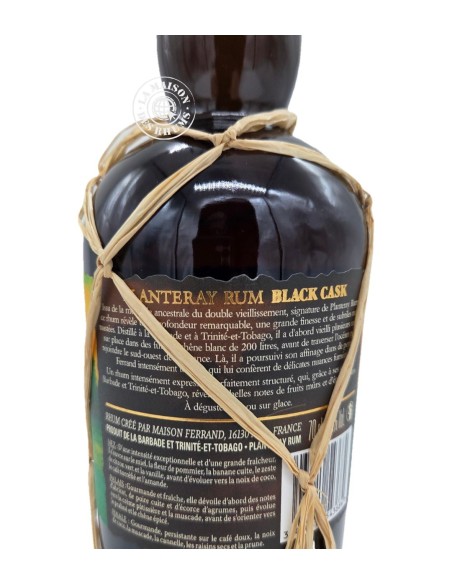 Rhum Planteray Rum Vieux Black Cask Barbade & Trinidad 40%