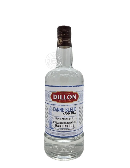 Rhum Dillon Blanc Canne Bleue Kann Blé 50%