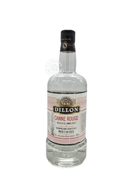 Rhum Dillon Blanc Canne Rouge Millésime 2019 50%
