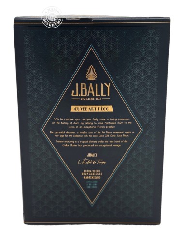 Rhum J. Bally Vieux Édition limitée Art déco...