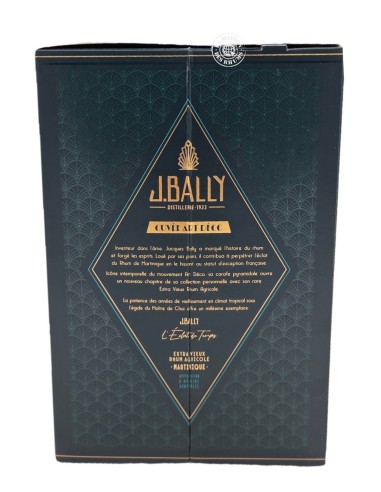 Rhum J. Bally Vieux Édition limitée Art déco...