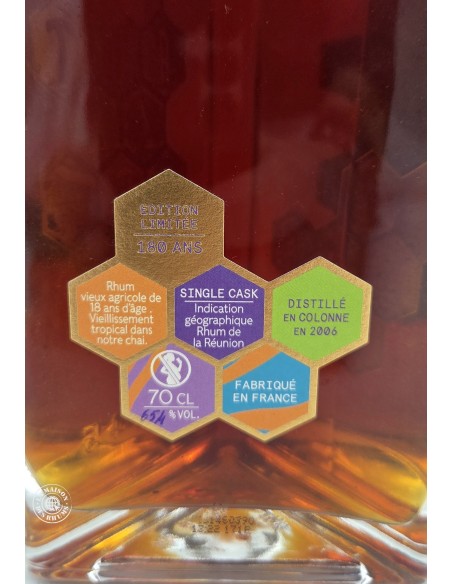 Rhum Isautier Vieux 18 ans 2006 Cuvée anniversaire 180 ans 65.4%