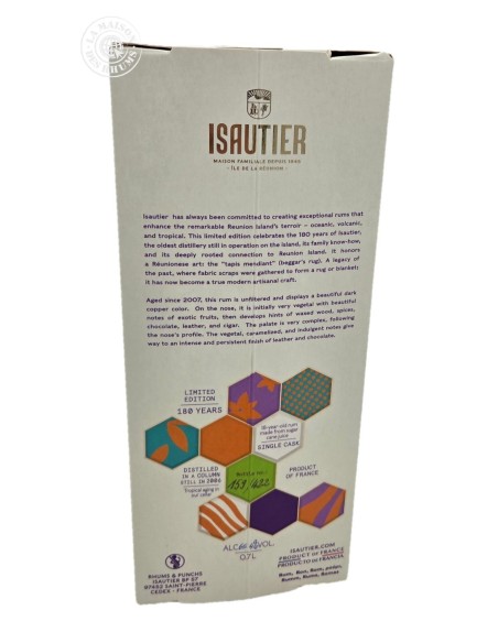 Rhum Isautier Vieux 18 ans 2006 Cuvée anniversaire 180 ans 65.4%