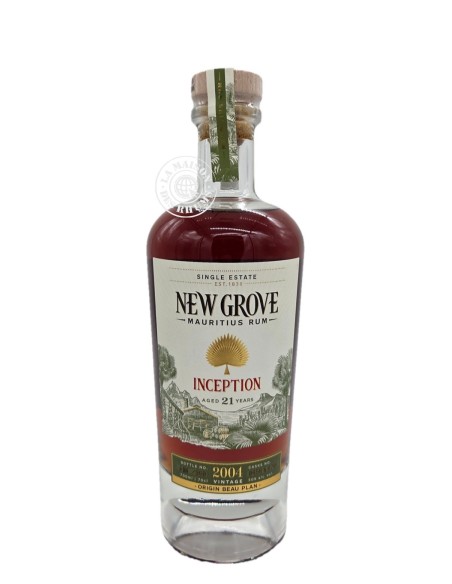 Rhum New Grove Vieux Inception 21 ans Millésime 2004 50%