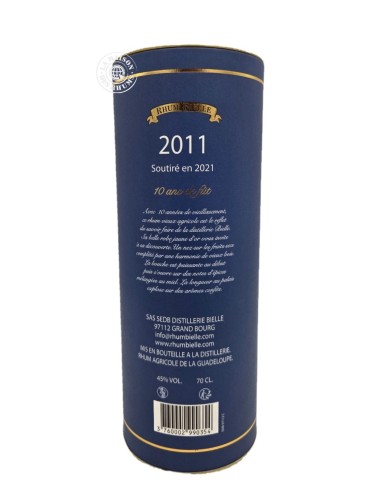 Rhum Bielle Vieux 2011 10 ans 45%