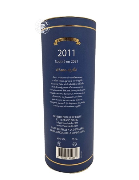 Rhum Bielle Vieux 2011 10 ans 45%