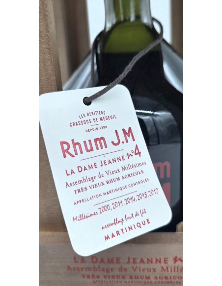 Rhum JM Vieux La Dame Jeanne N°4 - Edition 2025 - 47.6%
