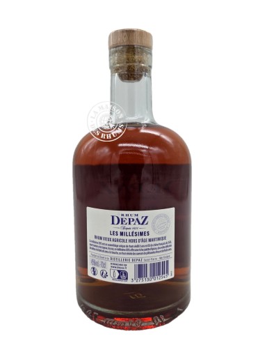 Rhum Depaz Vieux Hors d'âge millésime 2015 8...