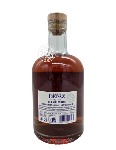 Rhum Depaz Vieux Hors d'âge millésime 2015 8 ans 45%