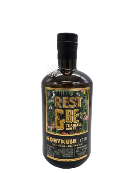 Rhum Rest & Be Thankful Vieux Jamaica Monymusk Millésime 1999 22 ans 58.9%