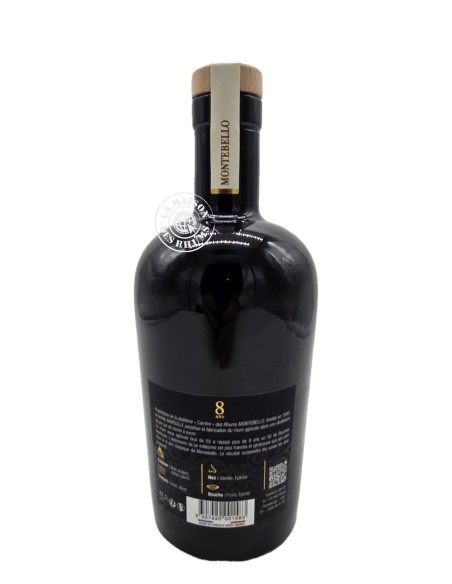 Rhum Montebello Vieux Millésime 2016 8 ans Brut de Fût 47.7%