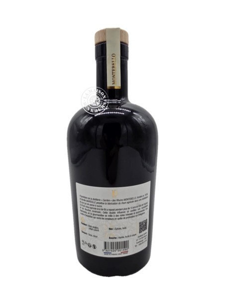 Rhum Montebello Vieux Millésime 2014 10 ans Brut de Fût 46.9%