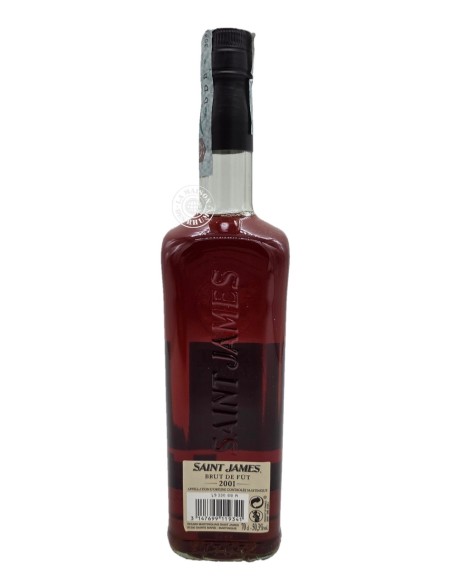 Rhum Saint James Vieux 2001 18 ans Brut de Fût Velier 50.3%