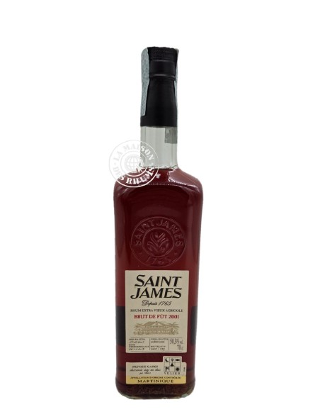 Rhum Saint James Vieux 2001 18 ans Brut de Fût Velier 50.3%