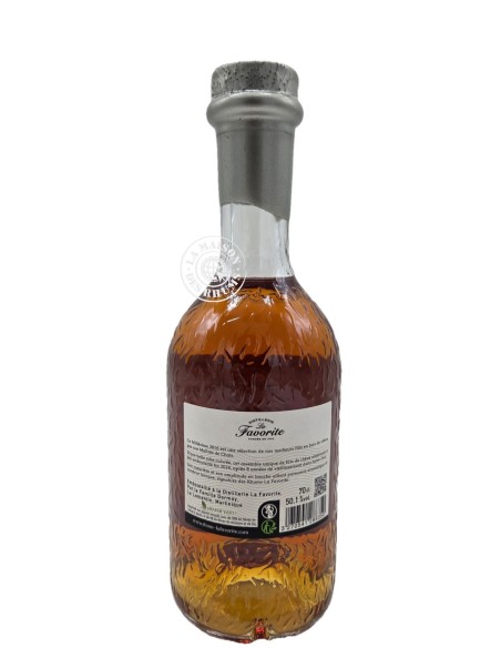 Rhum La Favorite Vieux Hors d'âge Millésime 2016 8 ans Brut de fûts 50.1%